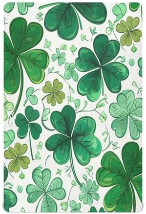 Wassud Four-Leaf Clover Crib Sheets Set