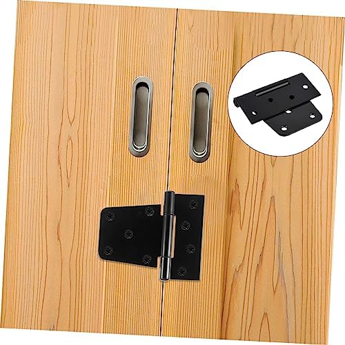 3pcs Heavy Duty Cast Iron Gate Hinges Black