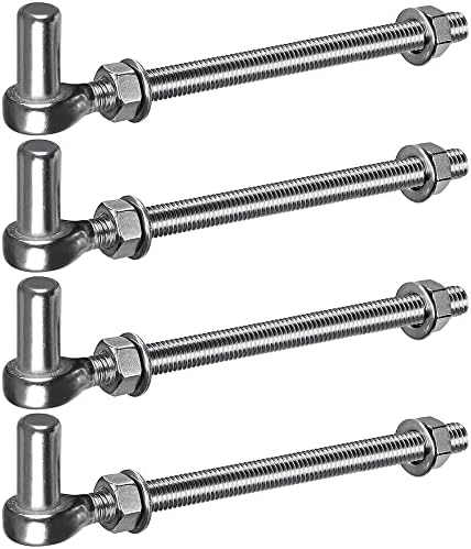 Insaga J Bolt Gate Hinge 304 Stainless Steel 4pcs