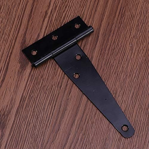 LCARY 12Pcs 4In T Shaped Rustproof Gate Hinges 1
