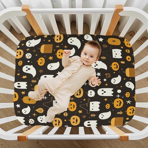 FUGIDOG Halloween Boo Crib Sheets
