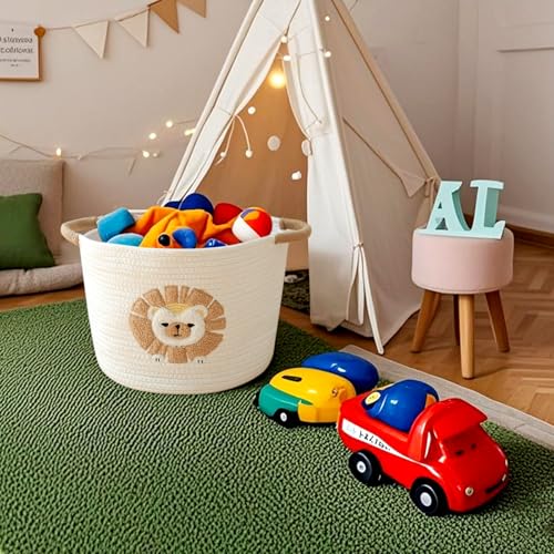 Tidelit Cute Toy Storage Basket with Lion Design