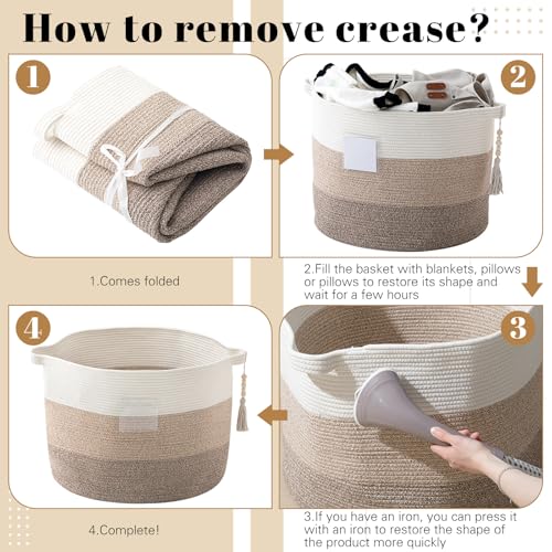 Teenyyou 109L Extra Large Blanket Basket Storage