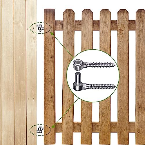 Insaga 304 Stainless Steel Gate Hinges Pair M16 1