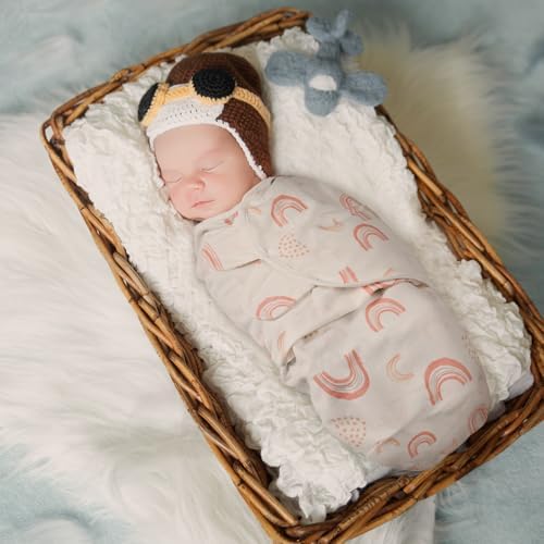 GLLQUEN BABY Swaddles 3 Pack - Soft Breathable for Newborns