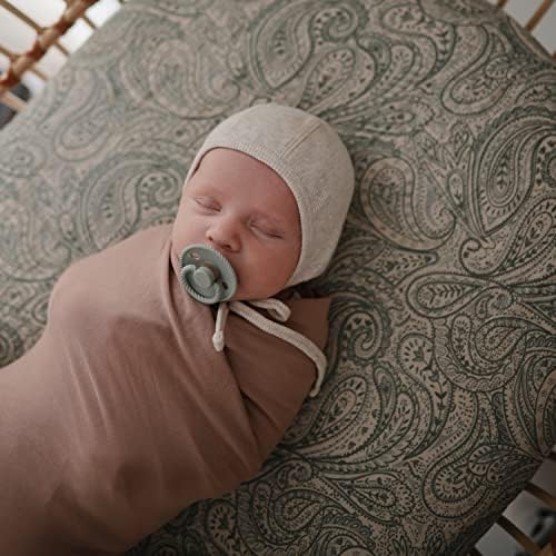 Mushie Stretchy Baby Swaddle Blanket Blush