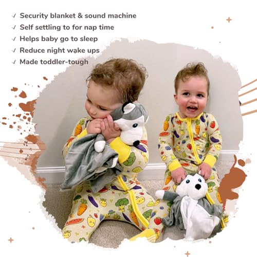 Love By Emi 4-in-1 Sound Machine Plush Husky Lovey