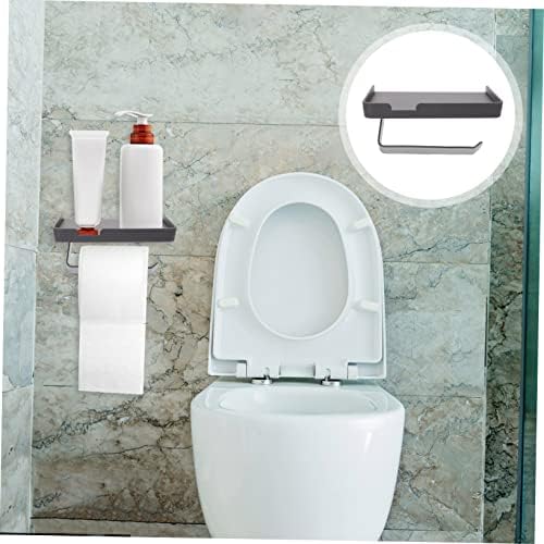 CONGARTENO Wall Mounted Toilet Paper Holder with Storage Shelf
