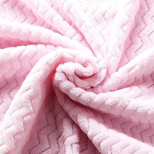 CREVENT 30X40 Soft Baby Blanket - Wave Baby Pink
