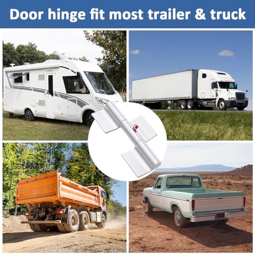NOOTO 9 Inch Aluminum Greaseable Weld On Door Hinge