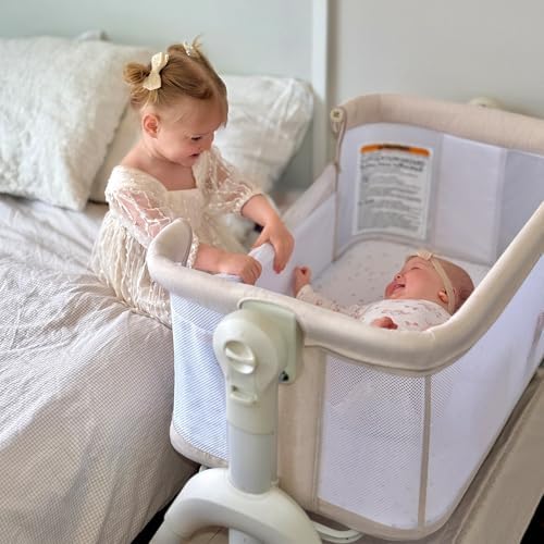HARPPA Cuddly Bassinet Bedside Sleeper 3 in 1 Rocking