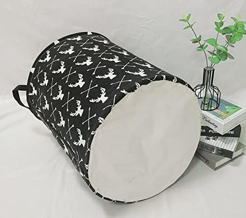 KUNRO Large Laundry Hamper with Waterproof Lining and Handles