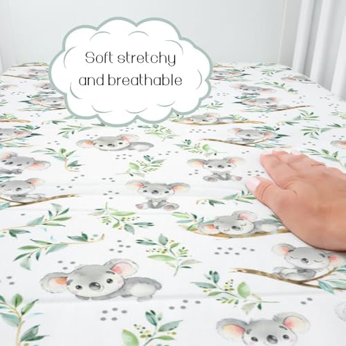 HawSkgFub Koala Bear Crib Sheet 52x28