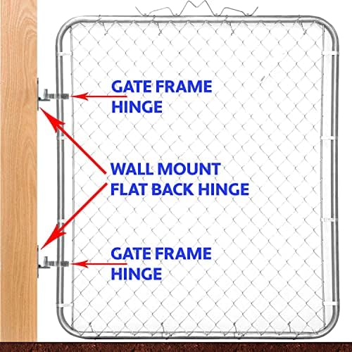 1-38 Chain Link Fence Gate Frame Hinge 2 Pak