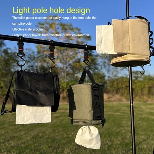TYTOGE Portable Hanging Toilet Paper Holder - Waterproof for Outdoor Use