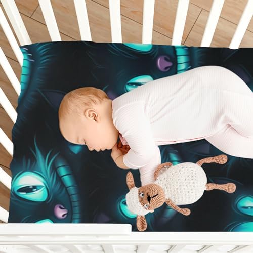 Wassud Bright Blue Crib Sheets for Boys Girls