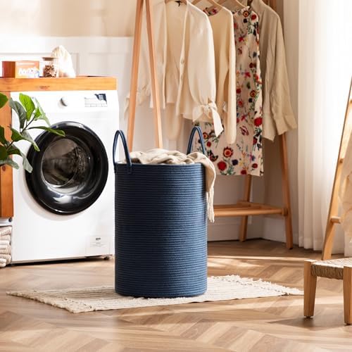 Joybest 72L Woven Laundry Basket in Blue