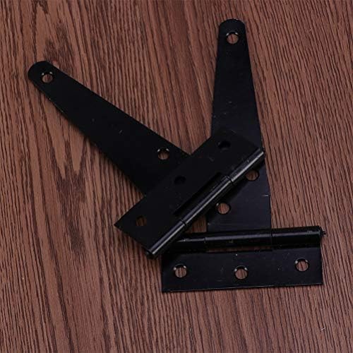 LCARY 12Pcs 4In T Shaped Rustproof Gate Hinges 1
