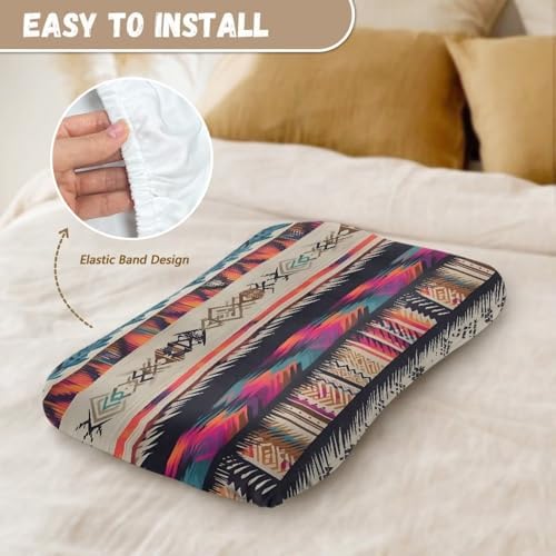 Daulesho Indian Native Stripe Crib Sheet for Baby