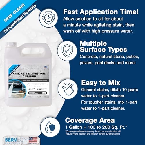 Serveon H2600 Concrete Cleaner 1 Gallon