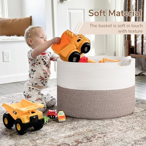 INDRESSME 115L Extra Large Blanket Basket