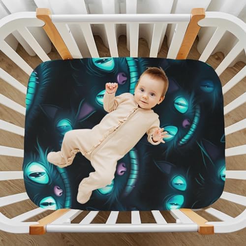 Wassud Bright Blue Crib Sheets for Boys Girls