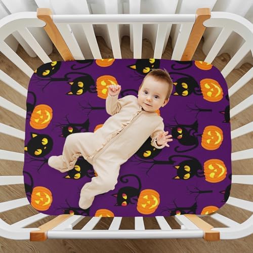 FUGIDOG Halloween Crib Sheets for Baby