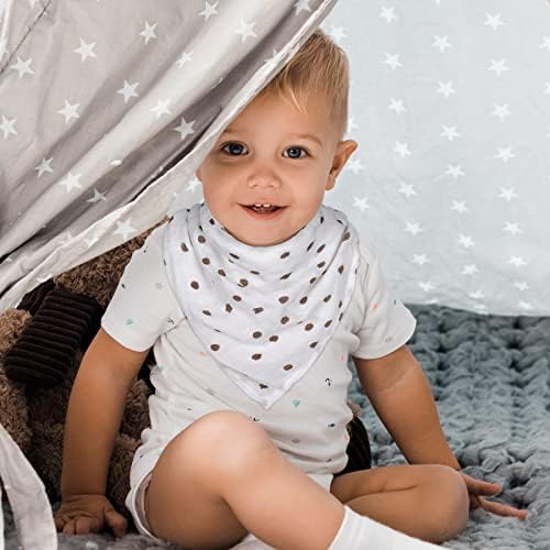 GLLQUEN BABY 6 Pack Swaddle Blankets Rainbow Design
