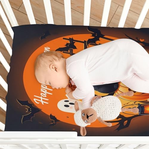 FUGIDOG Halloween Crib Sheets for Boys Girls 1