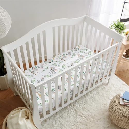 HawSkgFub Koala Bear Crib Sheet 52x28