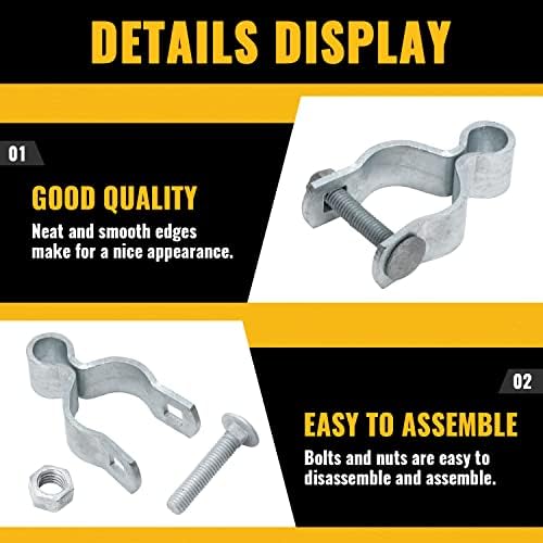 VIVIDA 1-58 Chain Link Gate Hinge 6PCS Galvanized