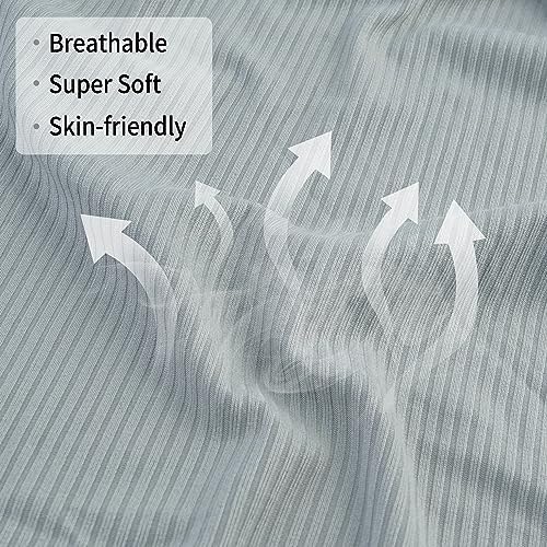 Ultra Soft Jersey Swaddle Blanket 40x30 Inches 2 Pcs for Newborns