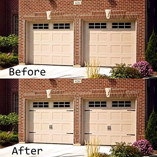 WINSOON Black Steel Garage Door Hardware Set